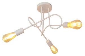 Lustr pentru copii OXFORD 3xE27/15W/230V alb montat pe tavan
