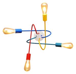 Lustr LED pentru copii OXFORD 4xE27/10W/230V montat pe tavan