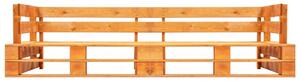 Canapea de gradina cu 2 locuri din paleti, maro miere, lemn - V277449V
