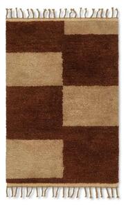 Mara Knotted Rug L Dark Brick/Off-White - Ferm Living