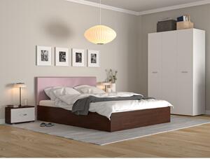 Dormitor Era Mixt Wenghe/roz 90x200 cm