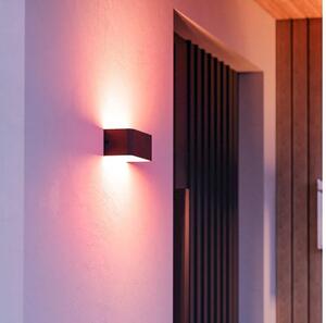 Eglo 901956 - Aplica de perete pentru exterior LED RGBW SANIA-Z, dimabilă, 10W/230V, IP55, negru