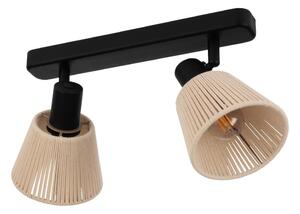 Eglo 44139 - Spot SEAGARD 2xE14/40W/230V, bej/negru