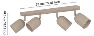 Eglo 44164 - Corp de iluminat cu spoturi TILSTON 4xE14/40W/230V bej