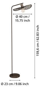 Eglo 44127 - Lampă de podea SWABY 1xE27/60W/230V bronz