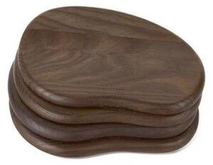 Cairn Butter Boards Set of 4 Dark Brown - Ferm Living