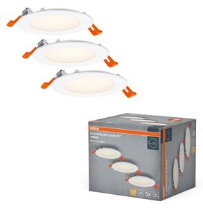 Osram - Set 3x spot LED încastrat, 8W, 230V, 3000K, alb