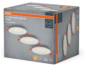 Osram - Set 3x spot LED încastrat, 8W, 230V, 3000K, alb