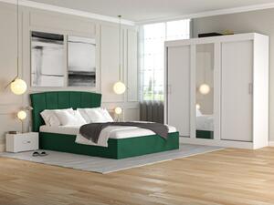 Dormitor Eva Verde Dressing cu oglinda 190 cm