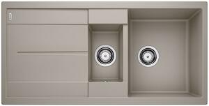 Blanco Metra 6 S, chiuveta silgranit 1000x500x190 mm, 1,5 camere, maro deschis, BLA-517355