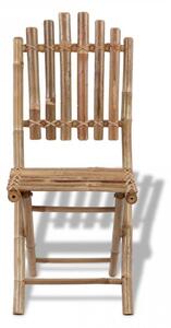 Set 2 scaune pliabile din lemn de bambbus - V41498V