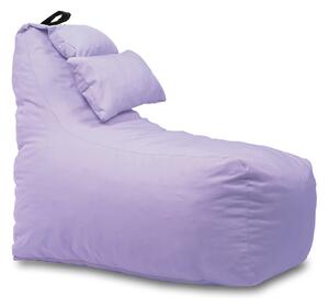 Fotoliu puf, Pufrelax Miraggio, perna inclusa, material impermeabil, Lilac