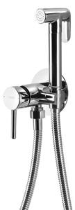 Aqualine Aqualine, baterie pentru bideu ascuns cu spray Stop, furtun 1,2 m, rotund, crom, SK302