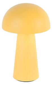 Lampă de masă galbenă cu LED reîncărcabilă și dimmer tactil în 3 trepte IP44 - Daniel
