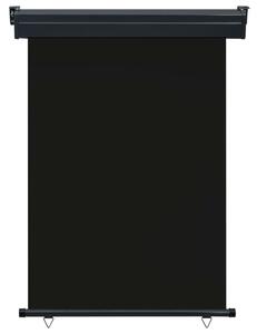 Copertină laterală de balcon, negru, 120 x 250 cm