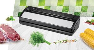 Aparat de vidat Heinner HAV-E110SS, vidare umeda uscata, vidare caserole, panou de comanda tactil, furtun pentru vidarea caserolelor, cutter incorporat, compatibil cu pungi cu latimea de 30cm, capaci