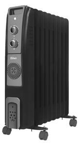 Calorifer electric cu ulei ZILAN ZLN1963 Negru, termostat reglabil, 2500W, 11 elementi