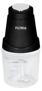 Tocator legume-fructe Floria ZLN2570 Mini Chopper , Putere 250W, Capacitate 0.6L, Lame din otel inoxidabil, Negru