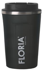 Cana de cafea Floria ZLN9970 tip termos, capacitate 380ml, interior din inox, pereti dublii, gri