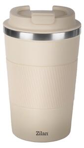Cana de cafea Zilan ZLN9921 termos, capacitate 510ml, interior din inox, pereti dublii, crem
