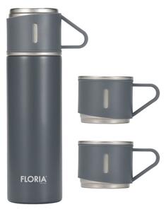 Termos Zilan ZLN0745 din inox, capacitate 500ml, 3 capace care pot fi folosite pe post de cana