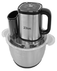 Tocator legume-fructe Zilan ZLN2757 digital multifunctional, Vas inox capacitate 3L, 4 functii presetate, Lame din titan, Putere 500W