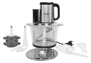 Tocator legume-fructe Zilan ZLN2767 digital multifunctional, Vas sticla capacitate 3L, 4 functii presetate, Lame din titan, Putere 500W