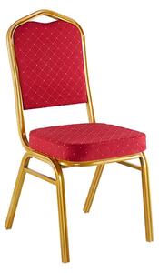 Scaun Hilton pentru conferinta si evenimente, Rosu - Albastru, 45x51x96 cm