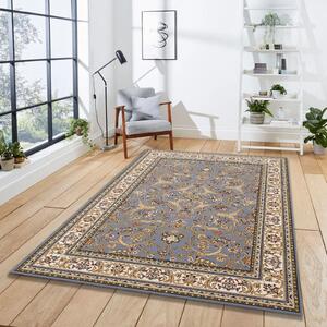 Covor Amina 27001, Model Persan, Albastru Gri, Diverse Dimensiuni