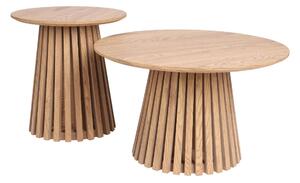 Set de măsuțe de cafea Arezzo, stejar sălbatic