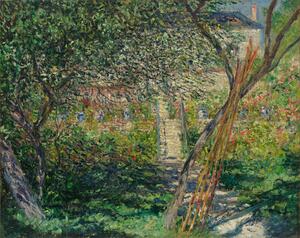 Reproducere A Garden in Vetheuil; Le Jardin de Vetheuil, 1881, Claude Monet