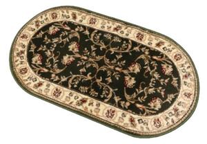 Covor Clasic Sufragerie, Model Lotos 523, Oval, Verde Verde, Oval, 60x110