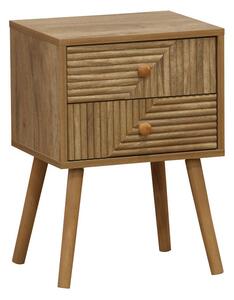 Noptiera Historic cu 2 sertare culoarea lemn natural 37.5x32x54cm