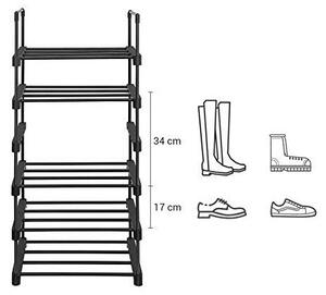 Pantofar, Songmics, Negru, LSA23BK, 45 x 30 x 106 cm