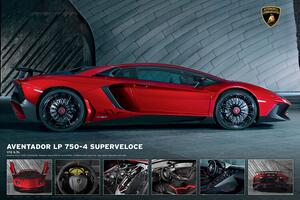 Poster Lamborghini Aventador 750-4 SV