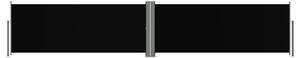 Copertină laterală retractabilă, negru, 117x600 cm