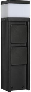 Lampă de exterior VESPER cu 2 socluri, 1xG9/5W/230V, IP54, 30 cm, negru
