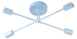 Lustră aplicată CAMBRIDGE 4xE27/15W/230V albastră
