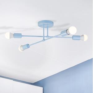 Lustră aplicată CAMBRIDGE 4xE27/15W/230V albastră