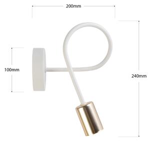 Lampă de perete OXFORD 1xE27/15W/230V alamă/albă