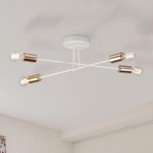 Lustră aplicată CAMBRIDGE 4xE27/15W/230V alamă/alb