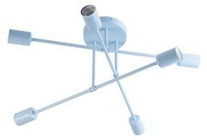 Lustră aplicată CAMBRIDGE 6xE27/15W/230V albastră
