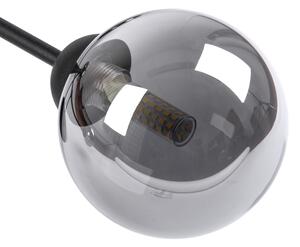 Lustră aplicată OBSIDIAN 6xG9/10W/230V negru/gri fumuriu