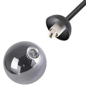 Lustră aplicată OBSIDIAN 6xG9/10W/230V negru/gri fumuriu