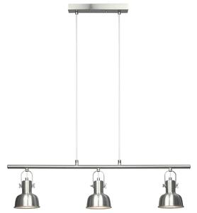Lampă suspendată în stil retro, metal, nichel mat, AVIER TIP 4