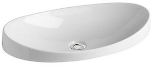 Lavoar incastrat alb lucios 65 cm, oval, Gala Klea Alb lucios, 650x350 mm