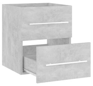 Dulap de chiuvetă, gri beton, 41x38,5x48 cm , PAL