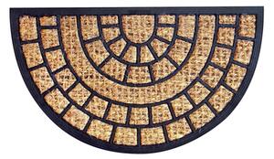 Covoraș fibre de cocos Toro Squares semicerc, 40 x 70 cm