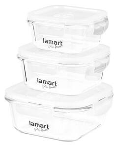 Set recipiente de sticlă Lamart LT6012 Air, 3 buc