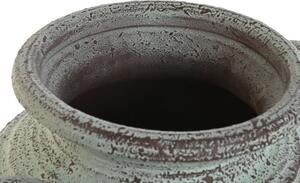 Vaza decorativa tip amfora Oxido din portelan turcoaz 44x33x45 cm